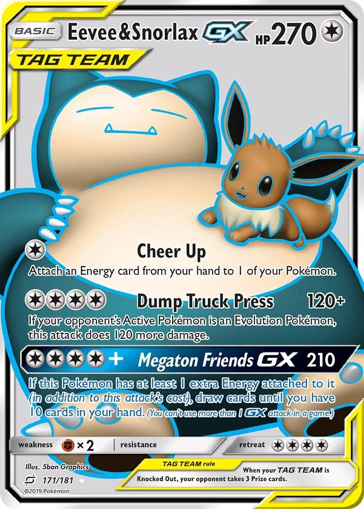 Eevee &amp; Snorlax Gx