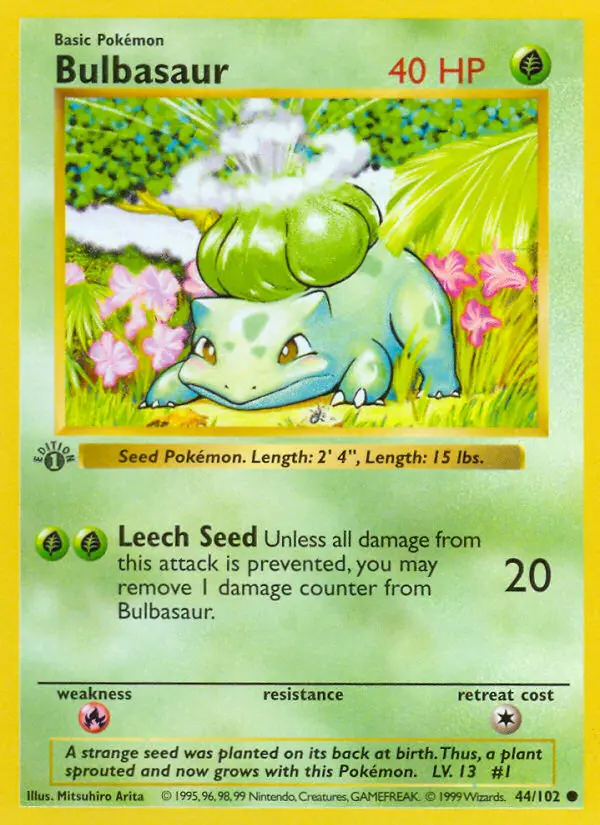Bulbasaur #44 · Base Set (1999)