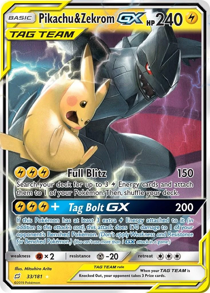 Pikachu &amp; Zekrom Gx