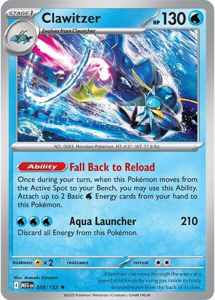 Clawitzer #38 · Mega Evolution (2025)