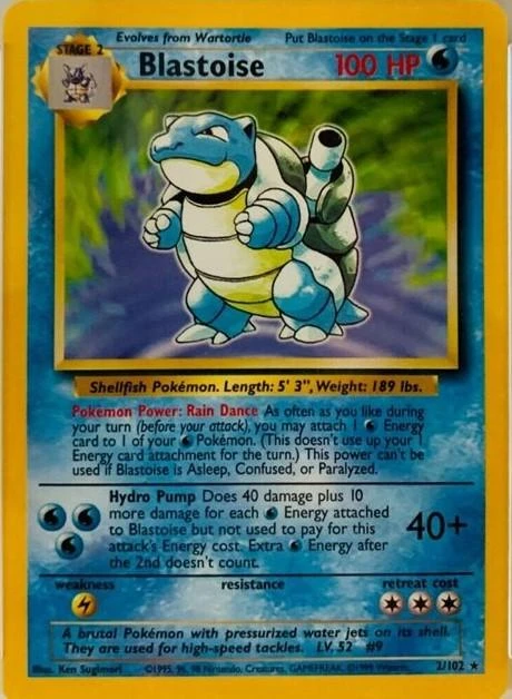 Blastoise Trainer Deck B #2 · Base Set (1999)