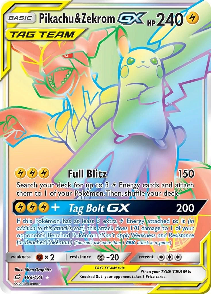 Pikachu &amp; Zekrom Gx