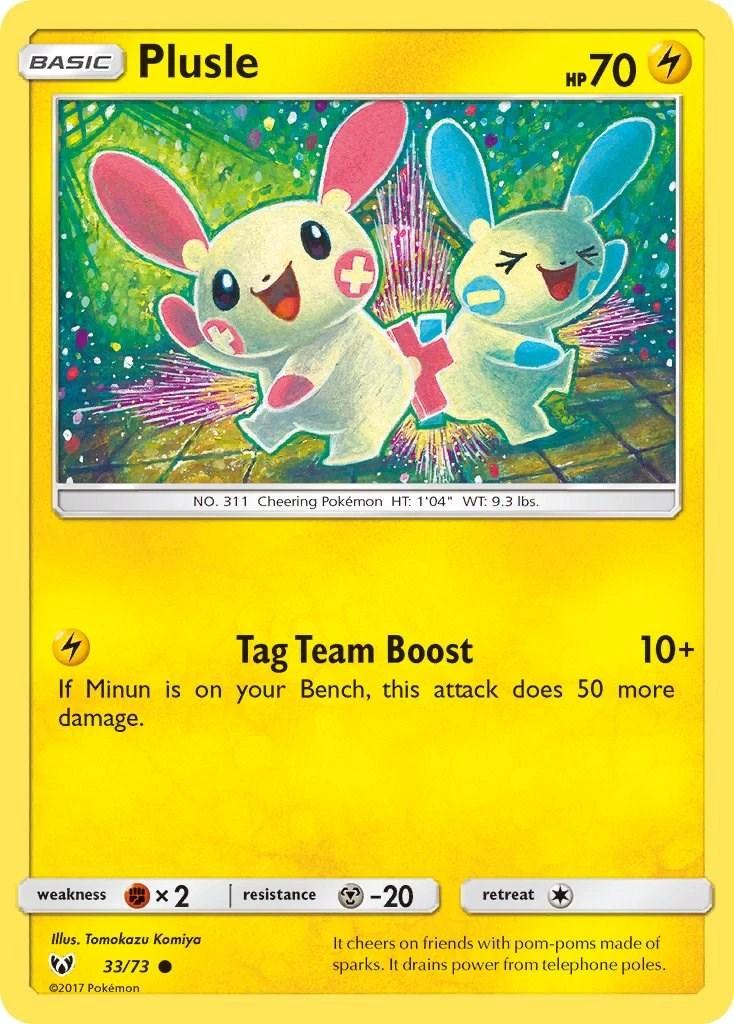 Plusle #33 · Shining Legends (2017)