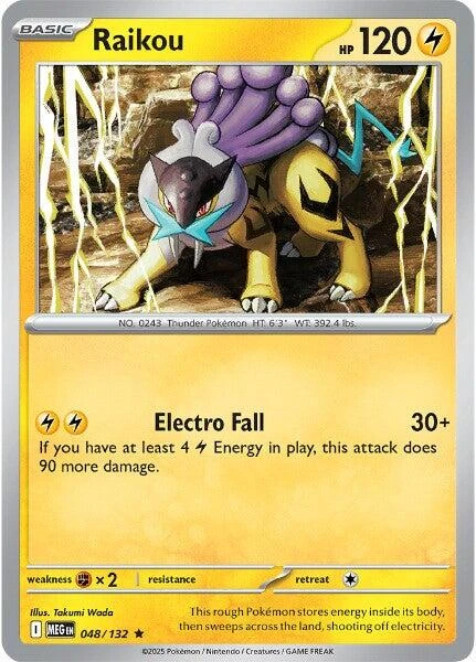 Raikou #48 · Mega Evolution (2025)