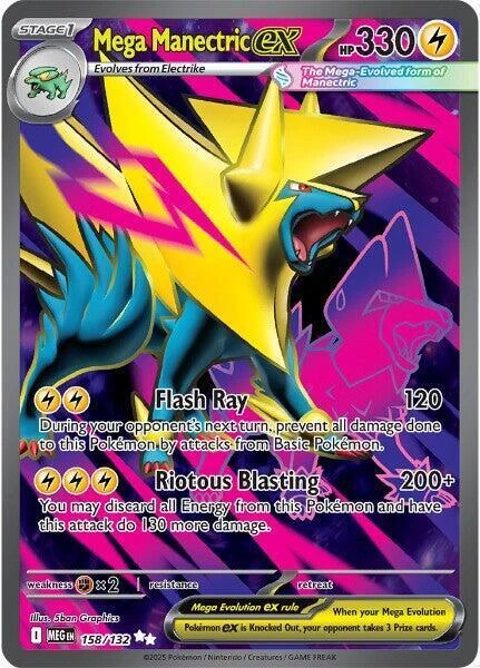 Mega Manectric Ex #158 · Mega Evolution (2025)