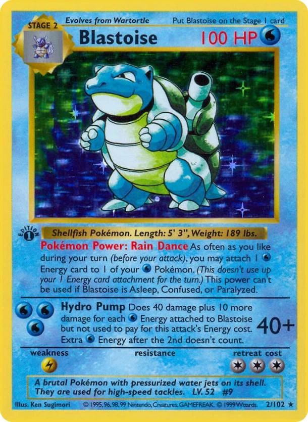 Blastoise 1st Edition