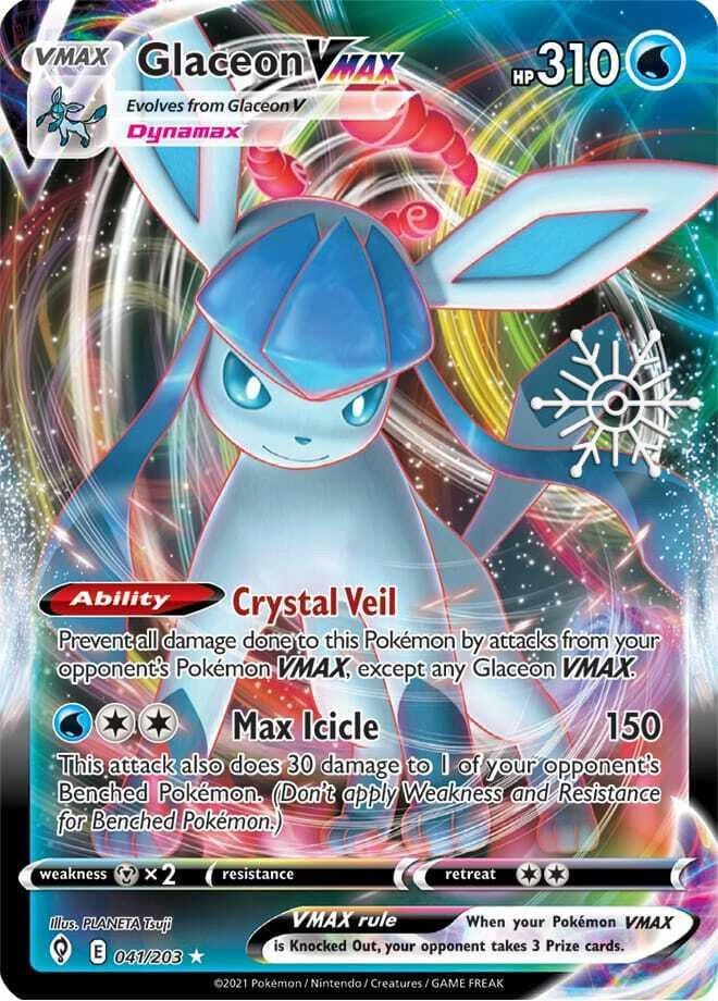 Glaceon Vmax Snowflake Stamp