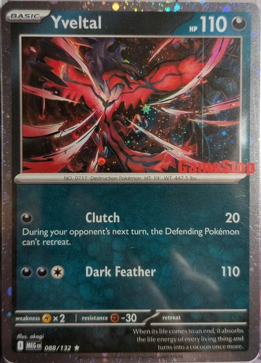 Yveltal Gamestop #88 · Mega Evolution (2025)