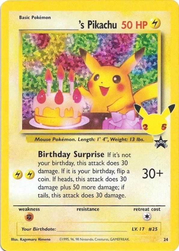 Pikachu Birthday