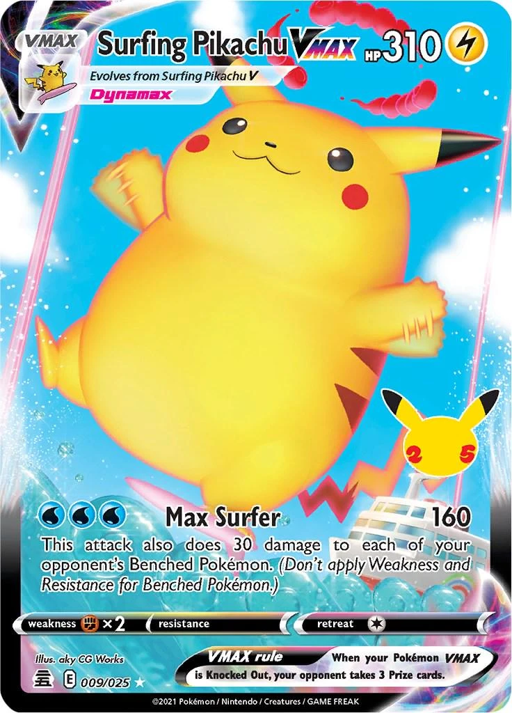Surfing Pikachu Vmax