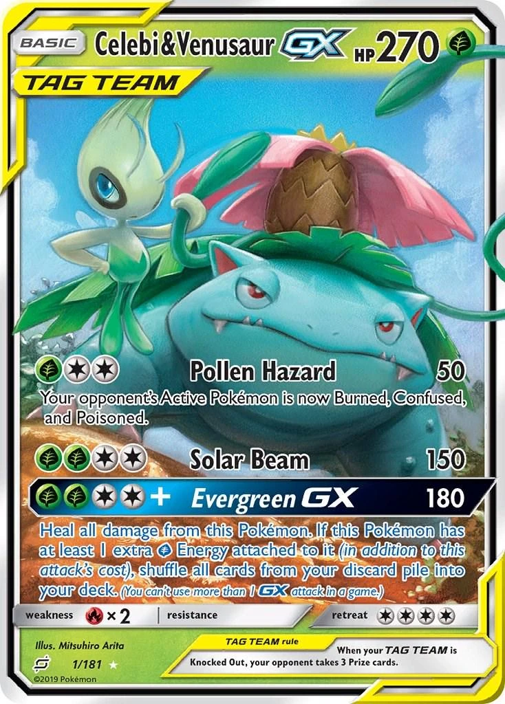 Celebi &amp; Venusaur Gx