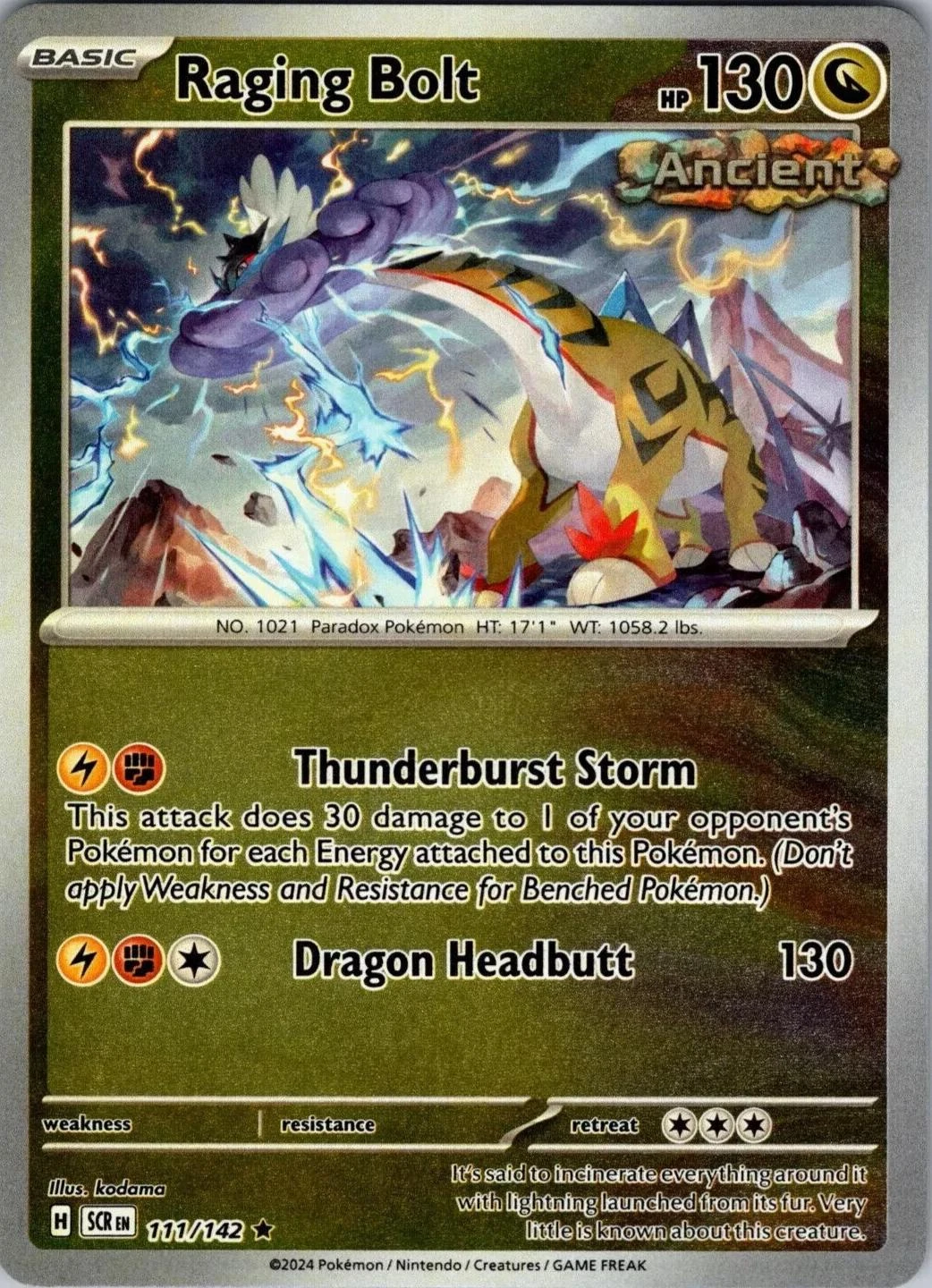 Raging Bolt Reverse Holo