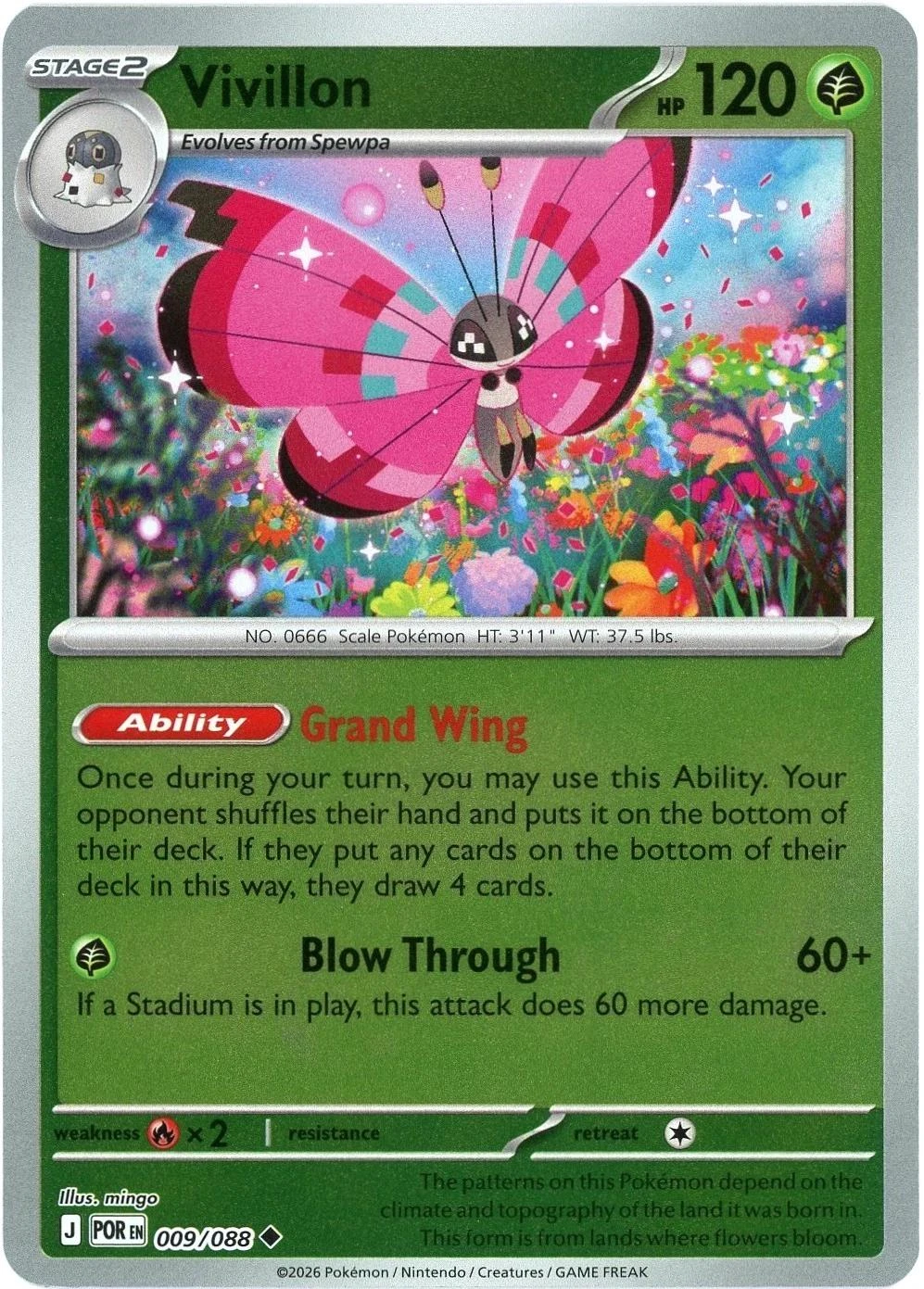 Vivillon Reverse Holo