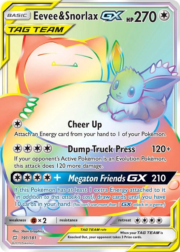 Eevee &amp; Snorlax Gx