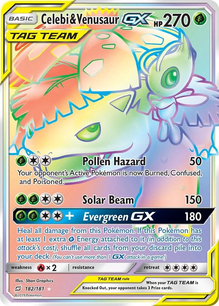 Celebi &amp; Venusaur Gx