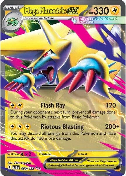 Mega Manectric Ex #50 · Mega Evolution (2025)
