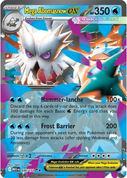 Mega Abomasnow Ex #36 · Mega Evolution (2025)