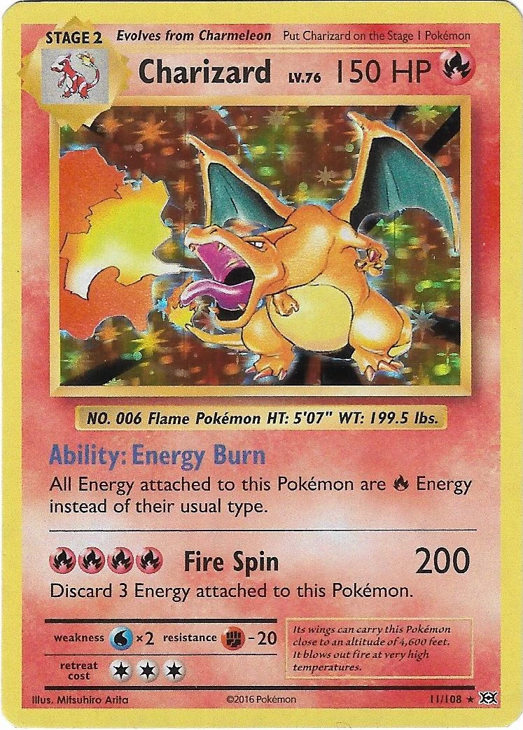 Charizard #11 · Evolutions (2016)