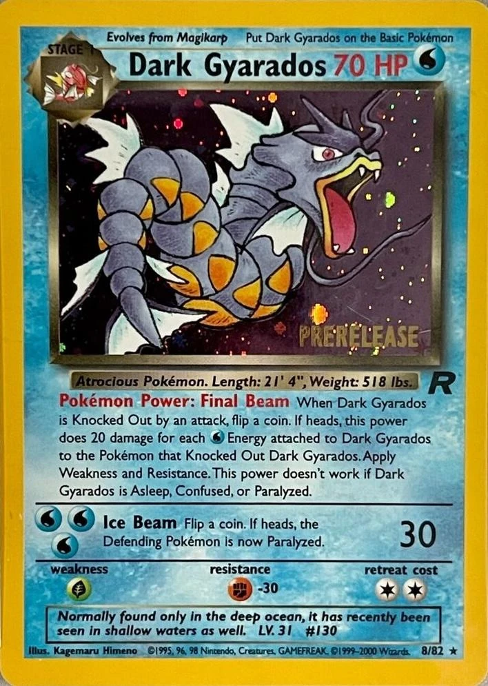 Dark Gyarados Prerelease