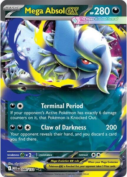 Mega Absol Ex #86 · Mega Evolution (2025)
