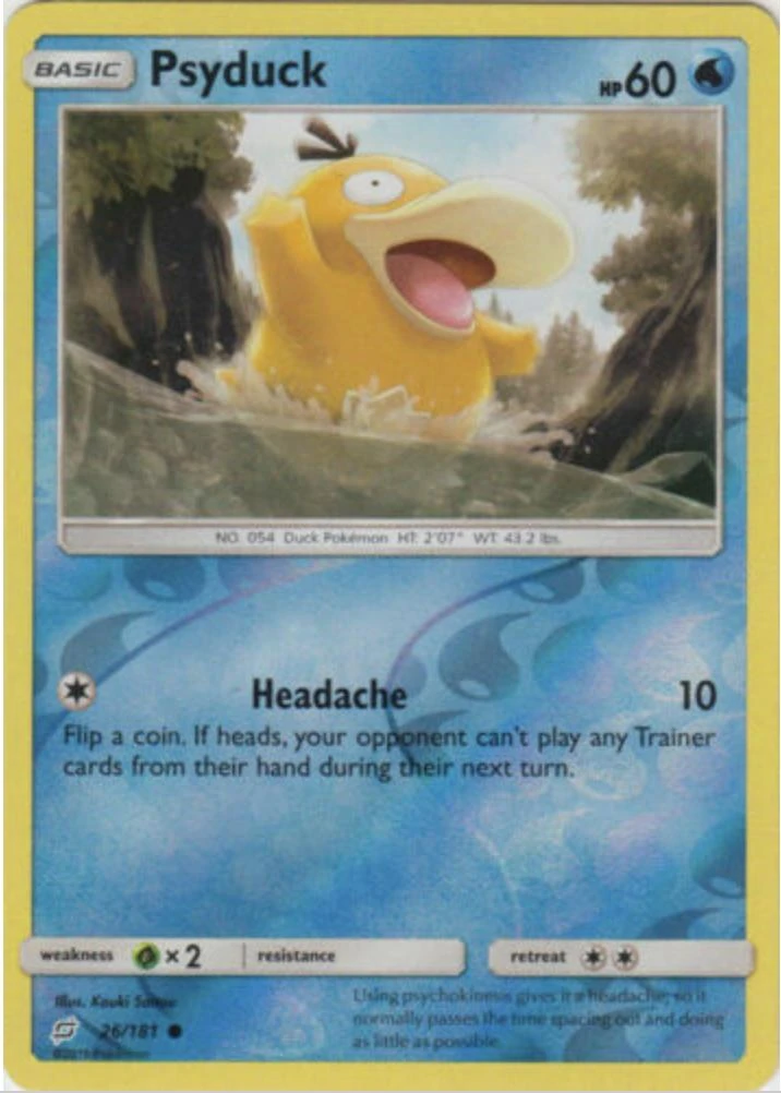 Psyduck Reverse Holo