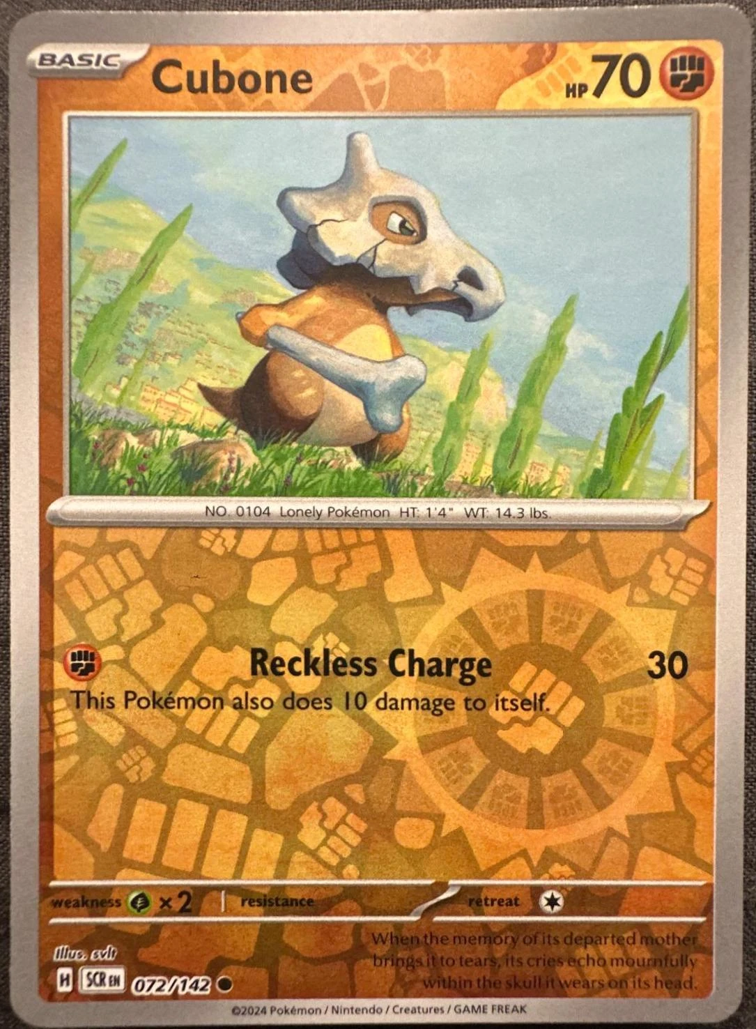 Cubone Reverse Holo