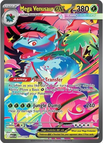 Mega Venusaur Ex #177 · Mega Evolution (2025)
