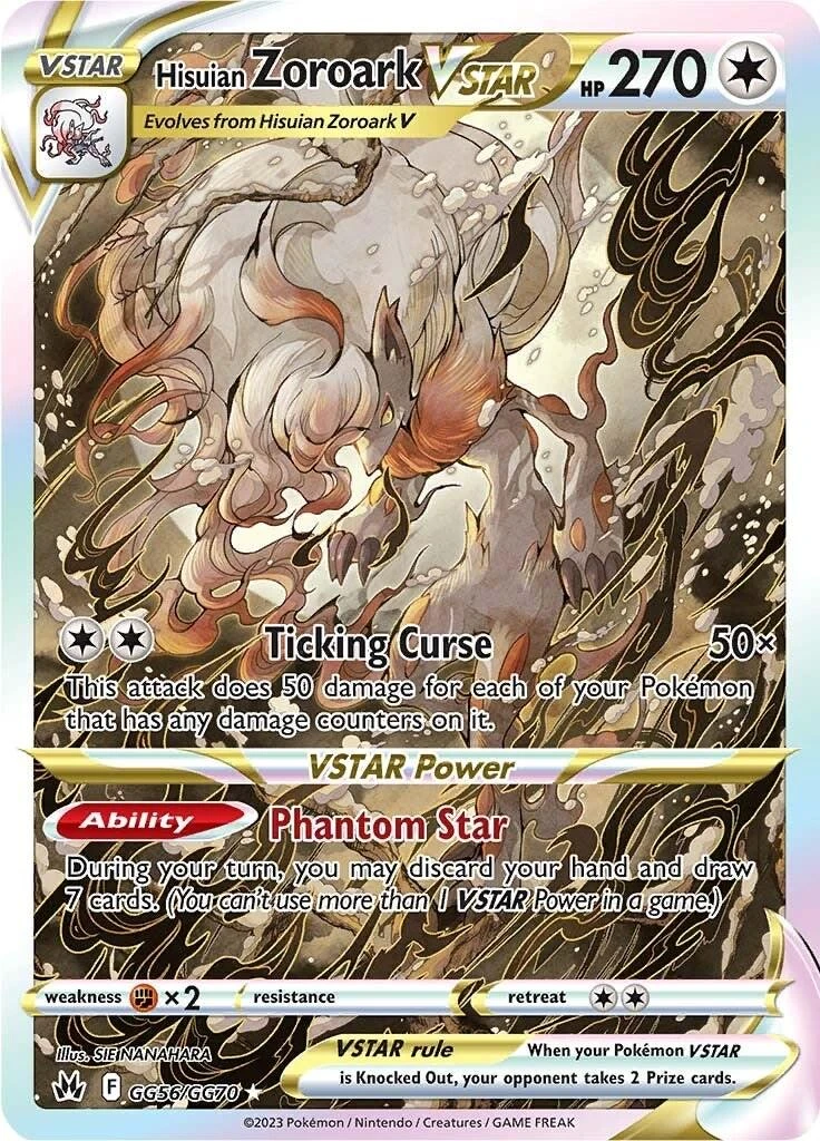 Hisuian Zoroark Vstar Gg56