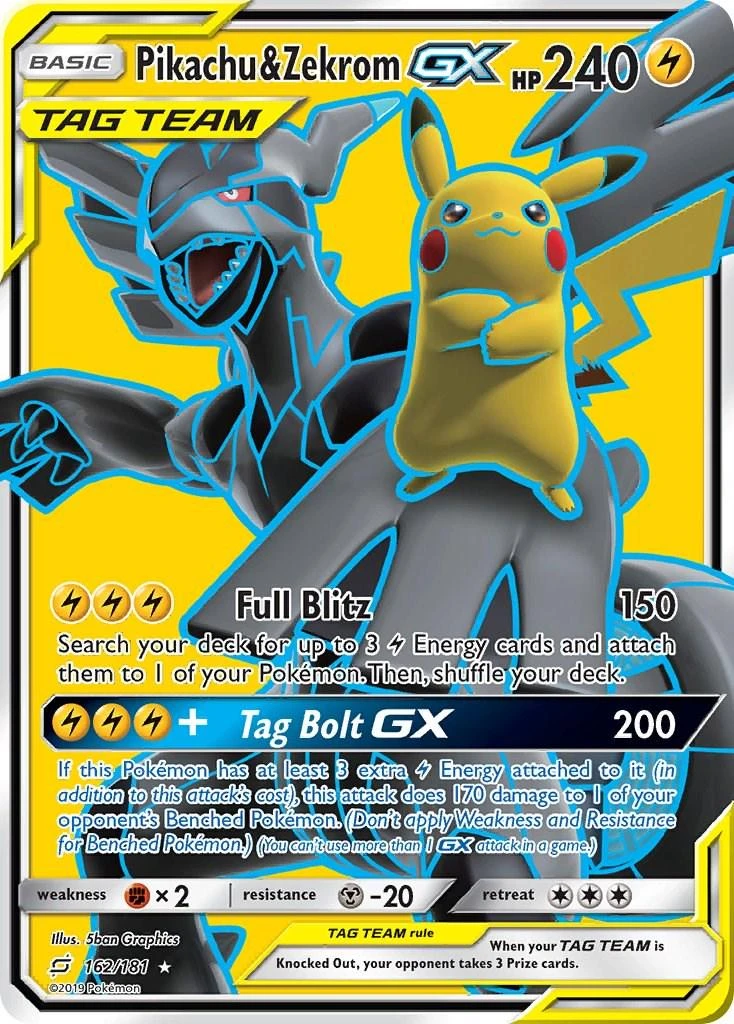 Pikachu &amp; Zekrom Gx