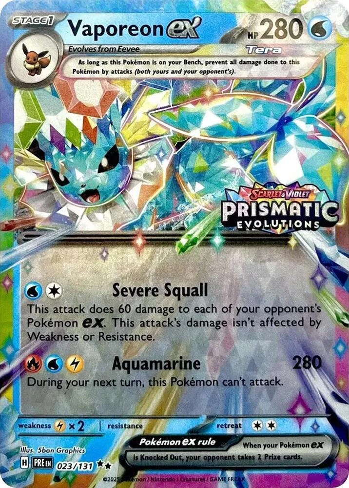 Vaporeon Ex Stamped
