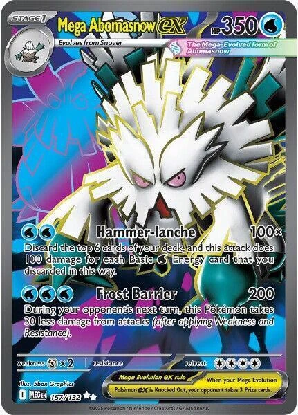 Mega Abomasnow Ex #157 · Mega Evolution (2025)