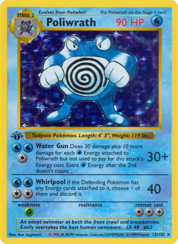 Poliwrath 1st Edition