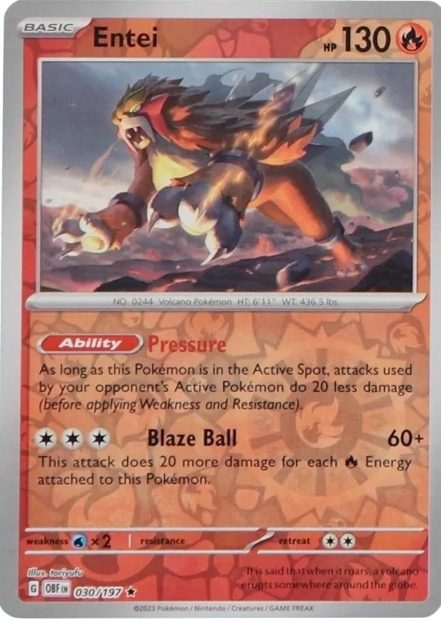 Entei Reverse Holo
