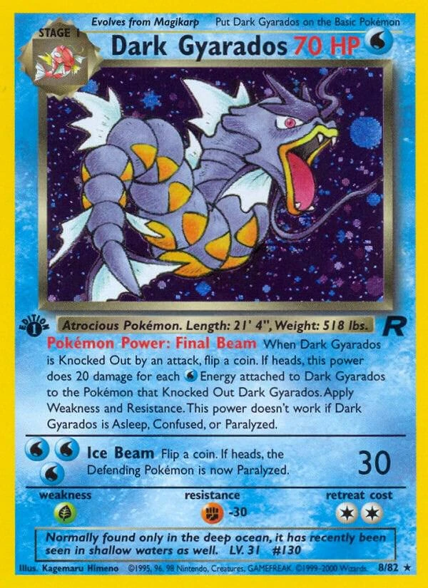 Dark Gyarados 1st Edition
