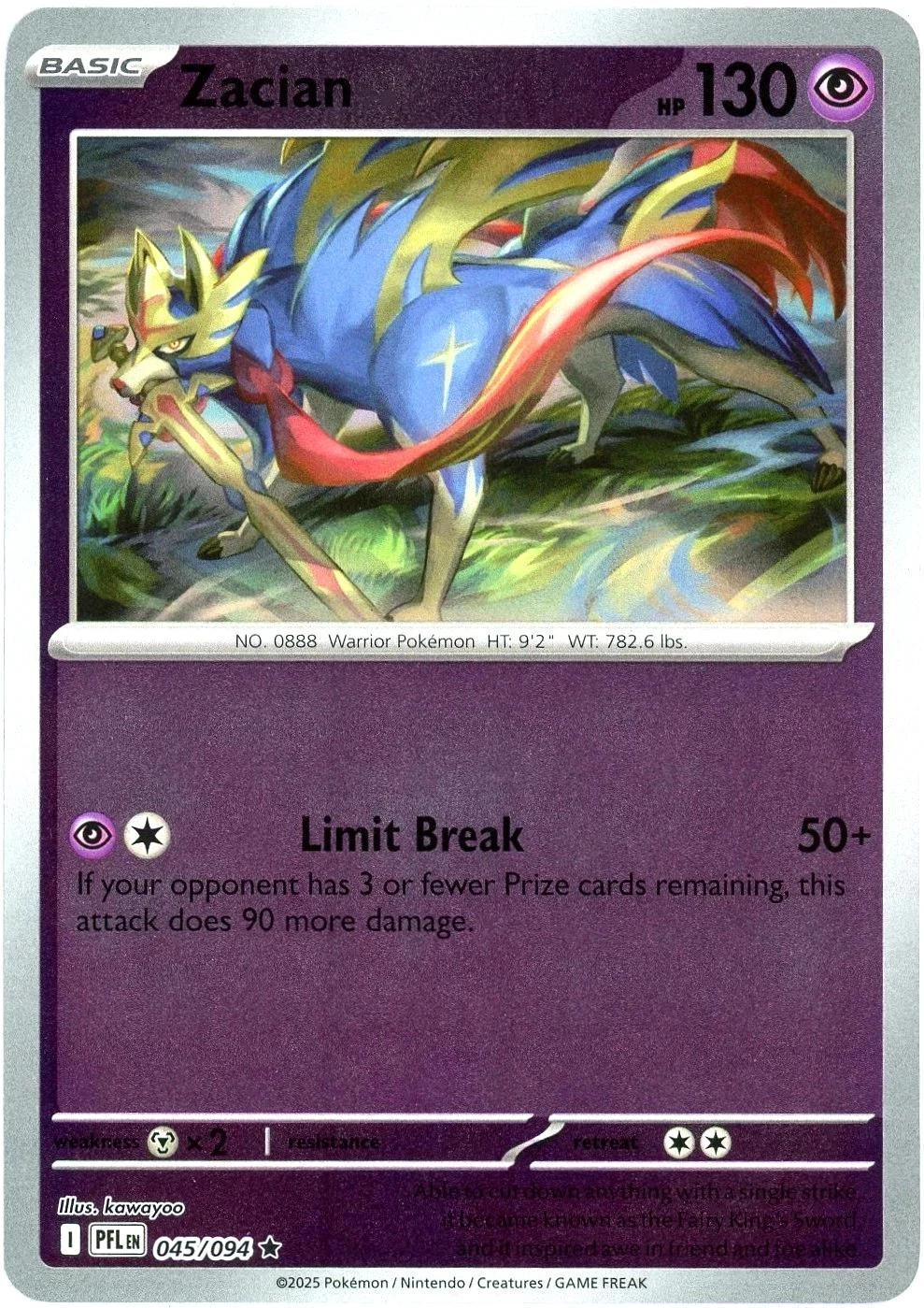 Zacian Reverse Holo
