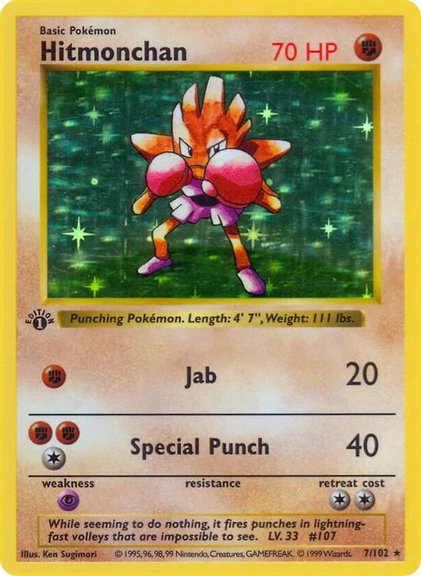 Hitmonchan 1st Edition