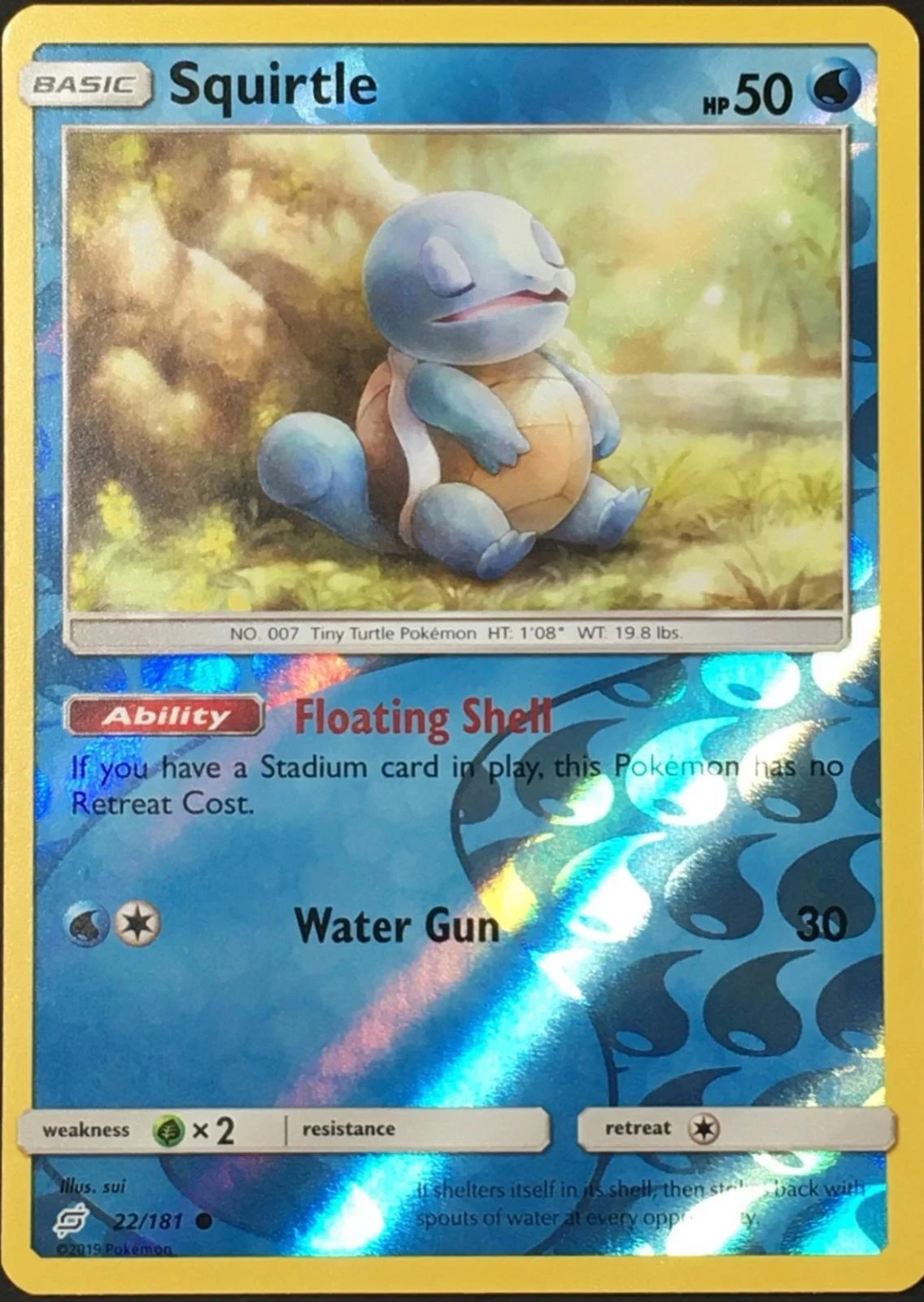 Squirtle Reverse Holo