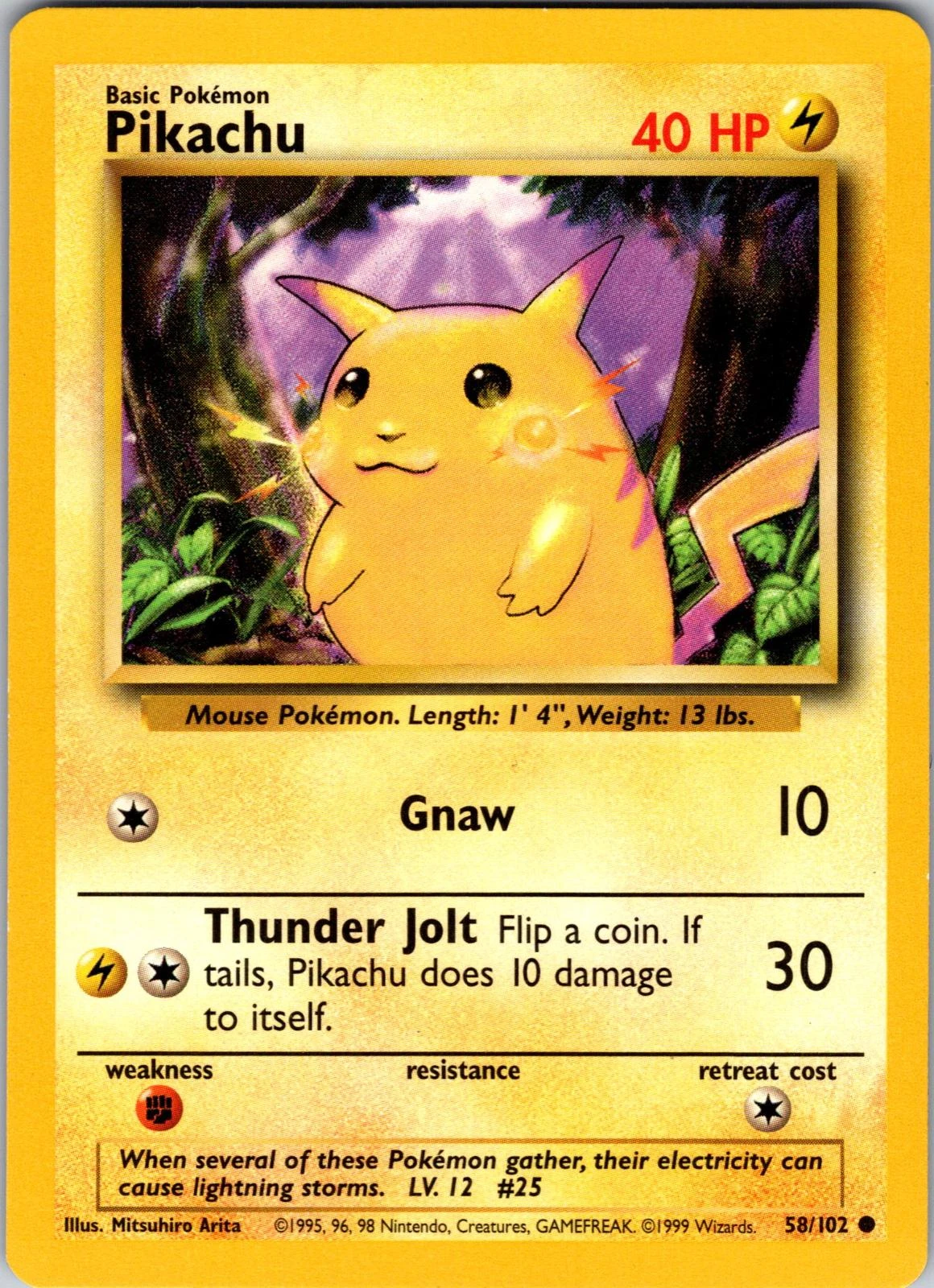 Pikachu #58 · Base Set (1999)