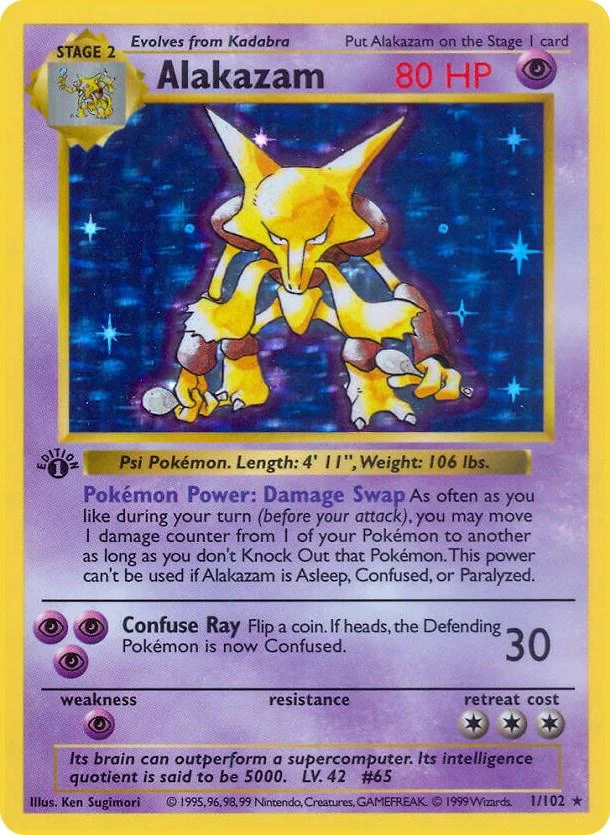Alakazam 1st Edition